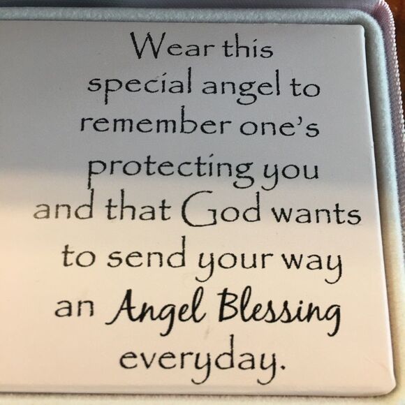 Cross Baby Angel Blessings Baptism Necklace - Picture 4 of 8